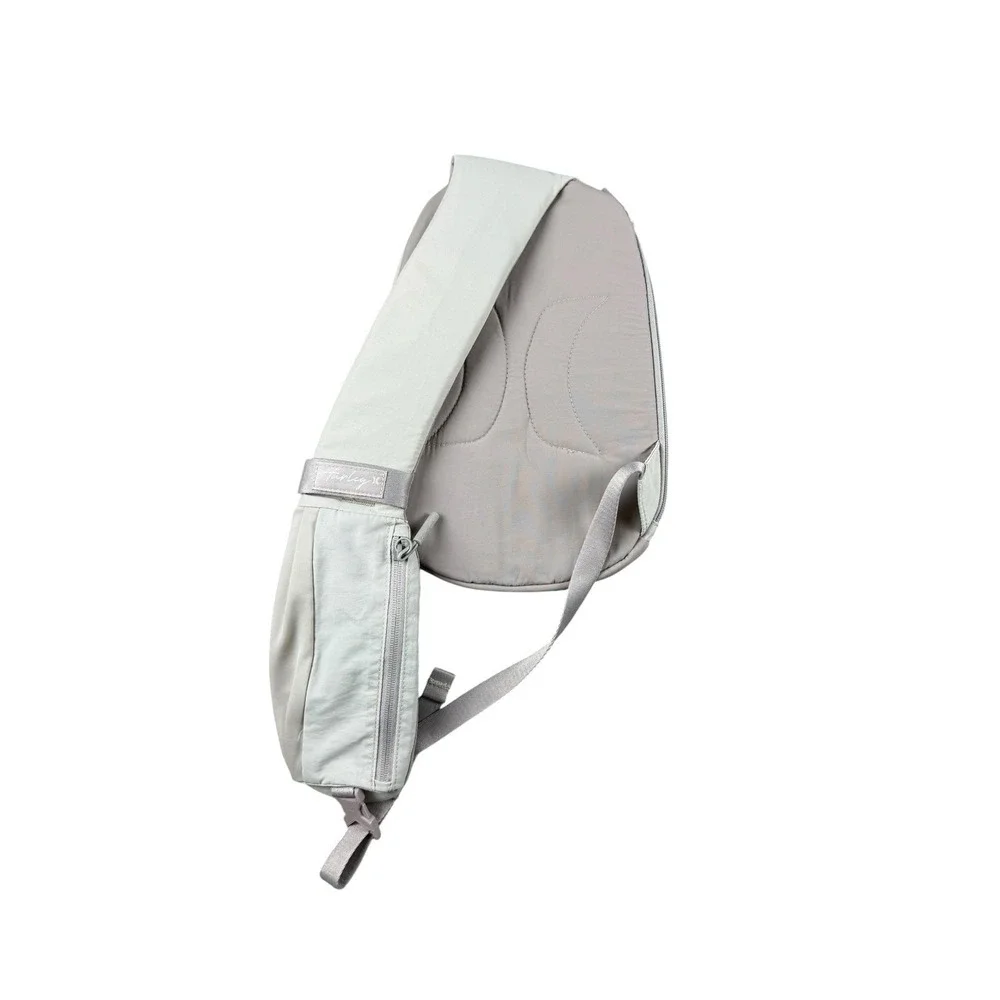 HURLEY Sling Backpack Crossbody One Size Light Gray Nylon WA7409